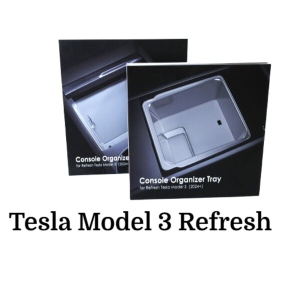 Tesla Model 3 Refresh Console Organizer Tray Set, New in Box - Picture 1 of 10